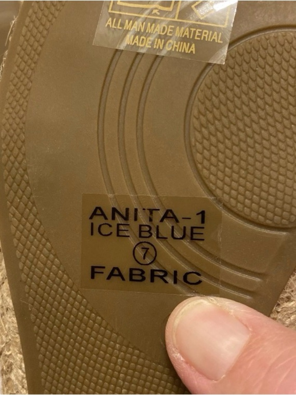 Bella Marie Light Blue Sequin Espadrille Flats - Picture 3 of 12